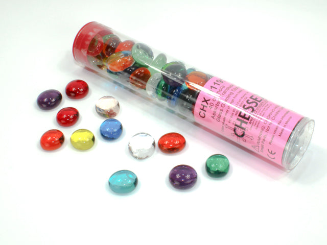 Chessex Glass Stones in 5.5` Tube (40)