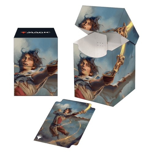 Wilds of Eldraine Kellan, the Fae-Blooded (Adventure Frame) 100+ Deck Box for Magic: The Gathering