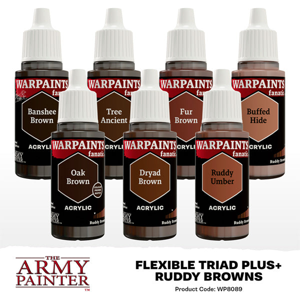 Warpaint Fanatic: Flexible Triad PLUS+ Set- Ruddy Browns