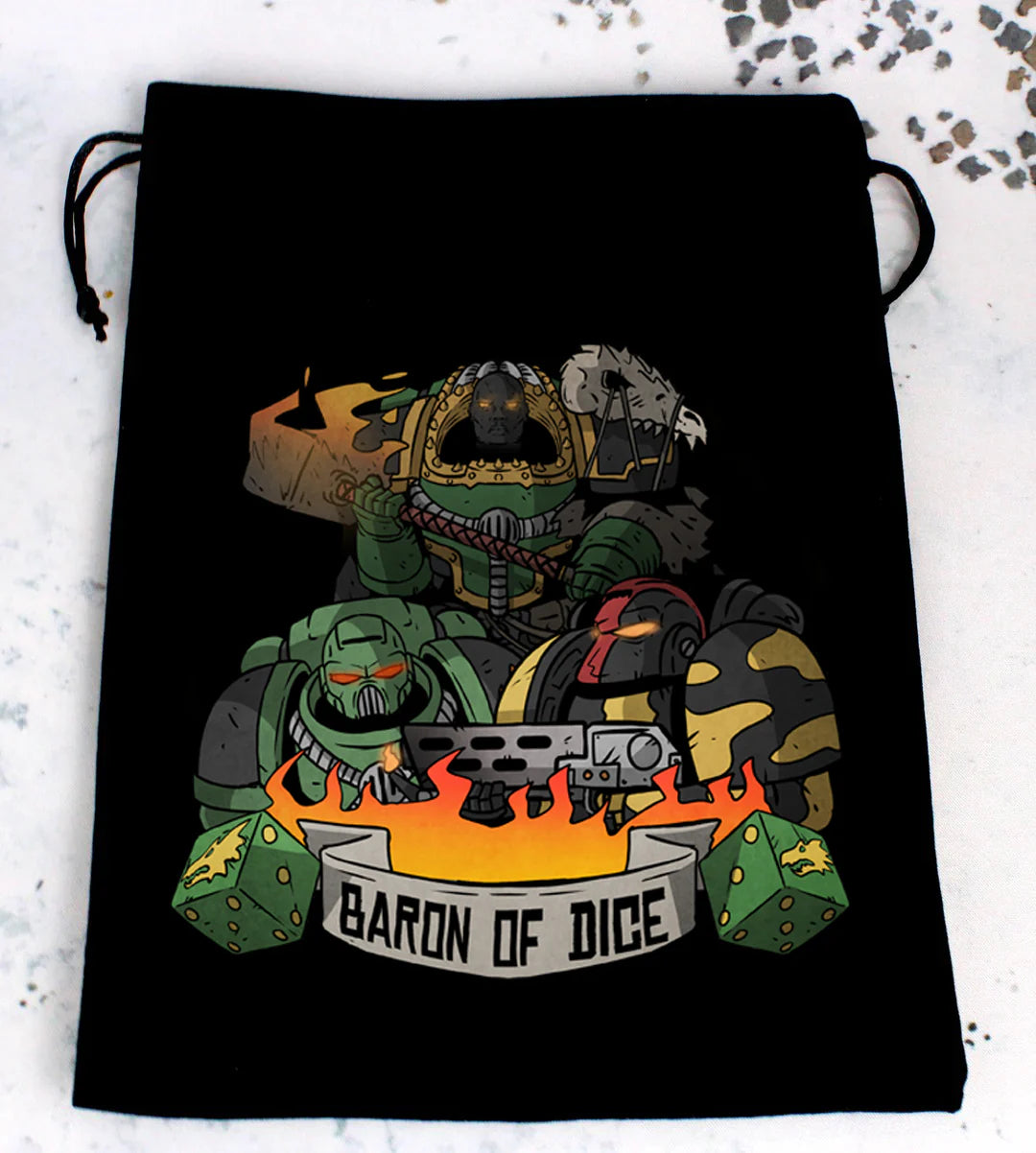 Premium Black Dice Bag | Anvil of War