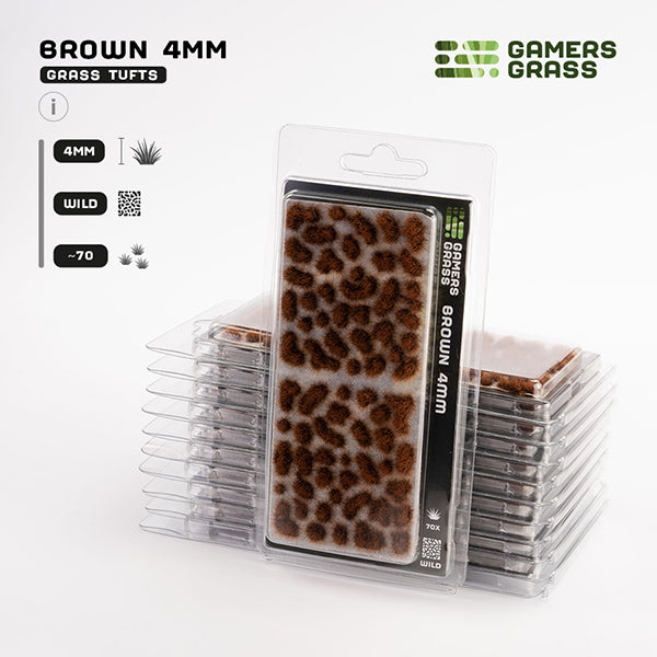 Gamers Grass Tufts: Tufts- Brown 4mm- Wild