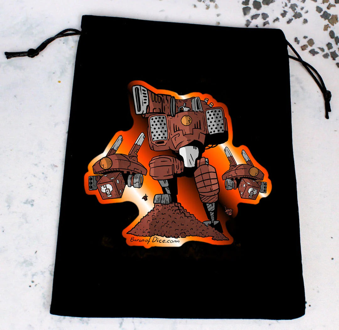 Premium Black Dice Bag | Good Robots