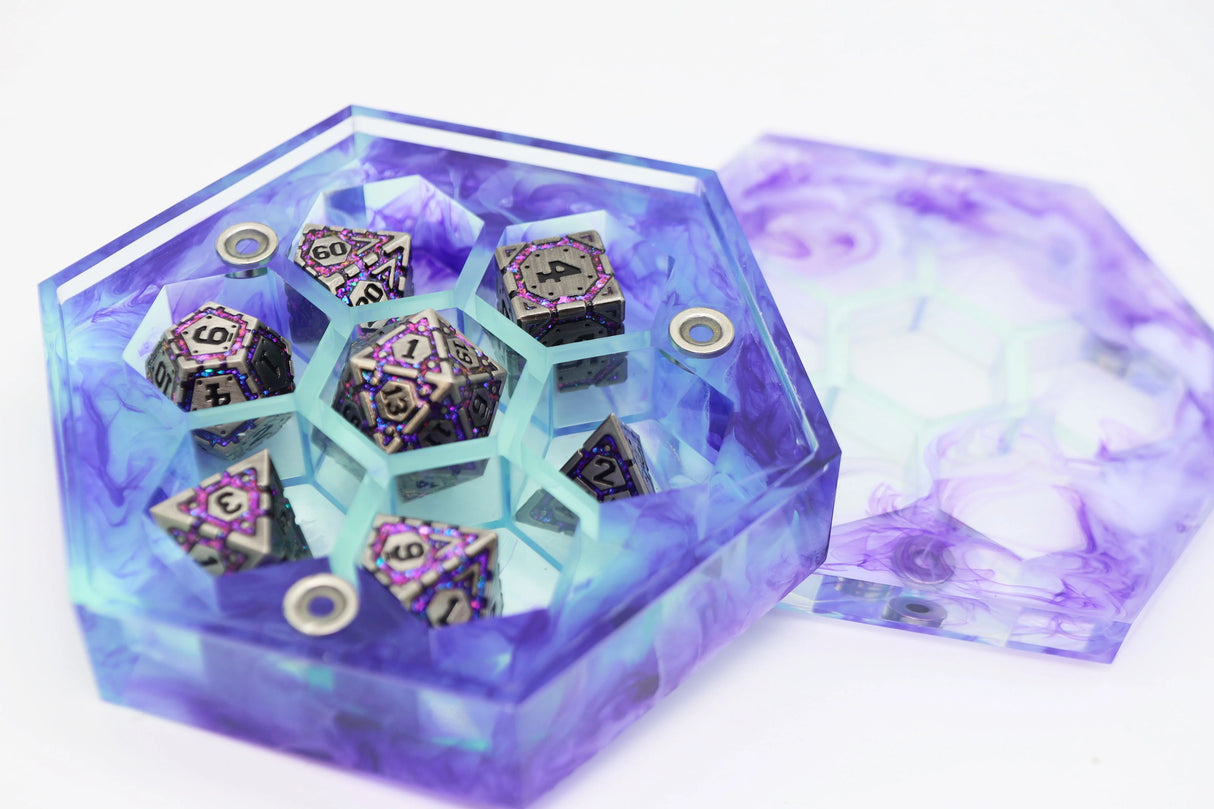 Sharp Edge Resin Dice Vault - Billowing Magi