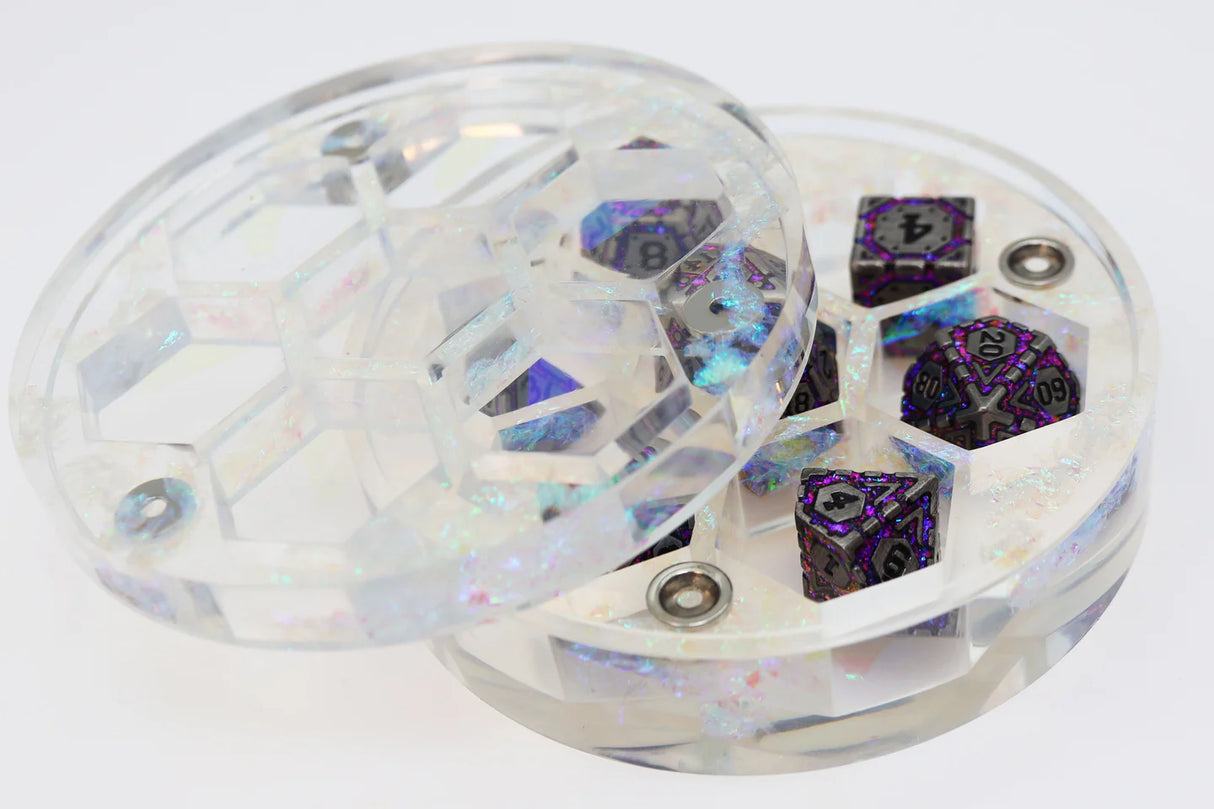 Sharp Edge Resin Dice Vault - Ethereal Clouds