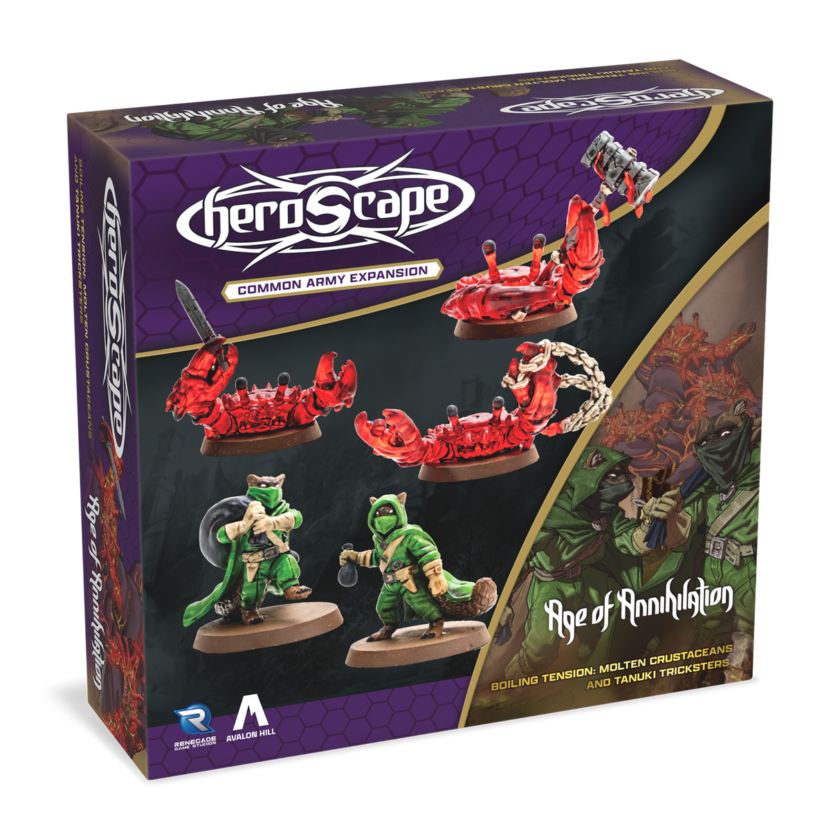 Heroscape: Molten Crustaceans and Tanuki Tricksters Army Expansion