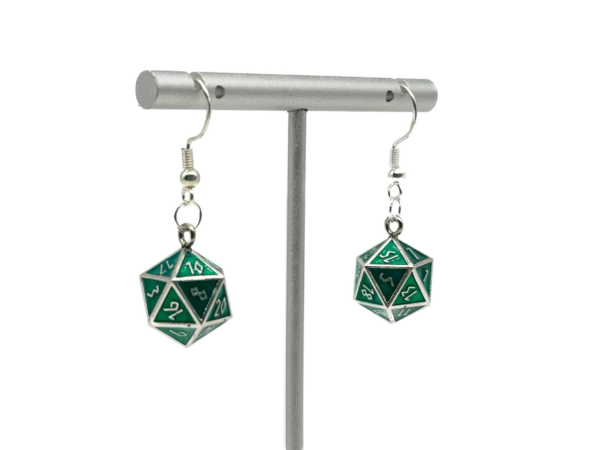 Ioun Stone D20 Dice Earrings by Norse Foundry