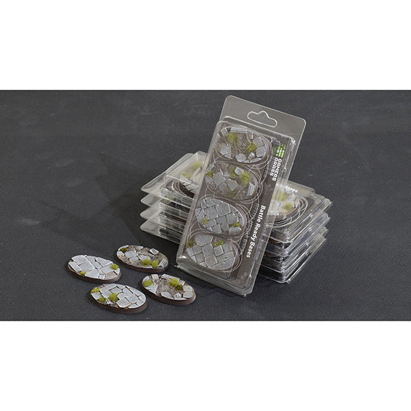 Battle Ready Bases: Temple- Oval 60mm (x4)- Oval 60mm (x4)