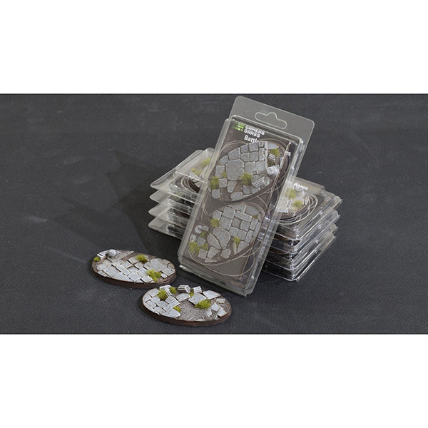 Battle Ready Bases: Temple- Oval 90mm (x2)- Oval 90mm (x2)