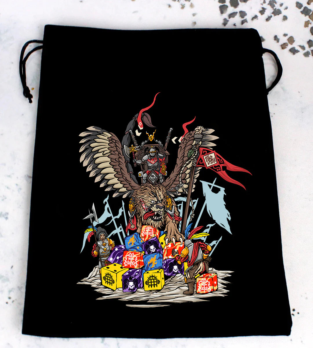 Premium Black Dice Bag | Hippogryph Knight