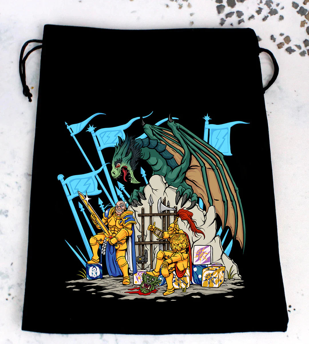 Premium Black Dice Bag | Golden Boys