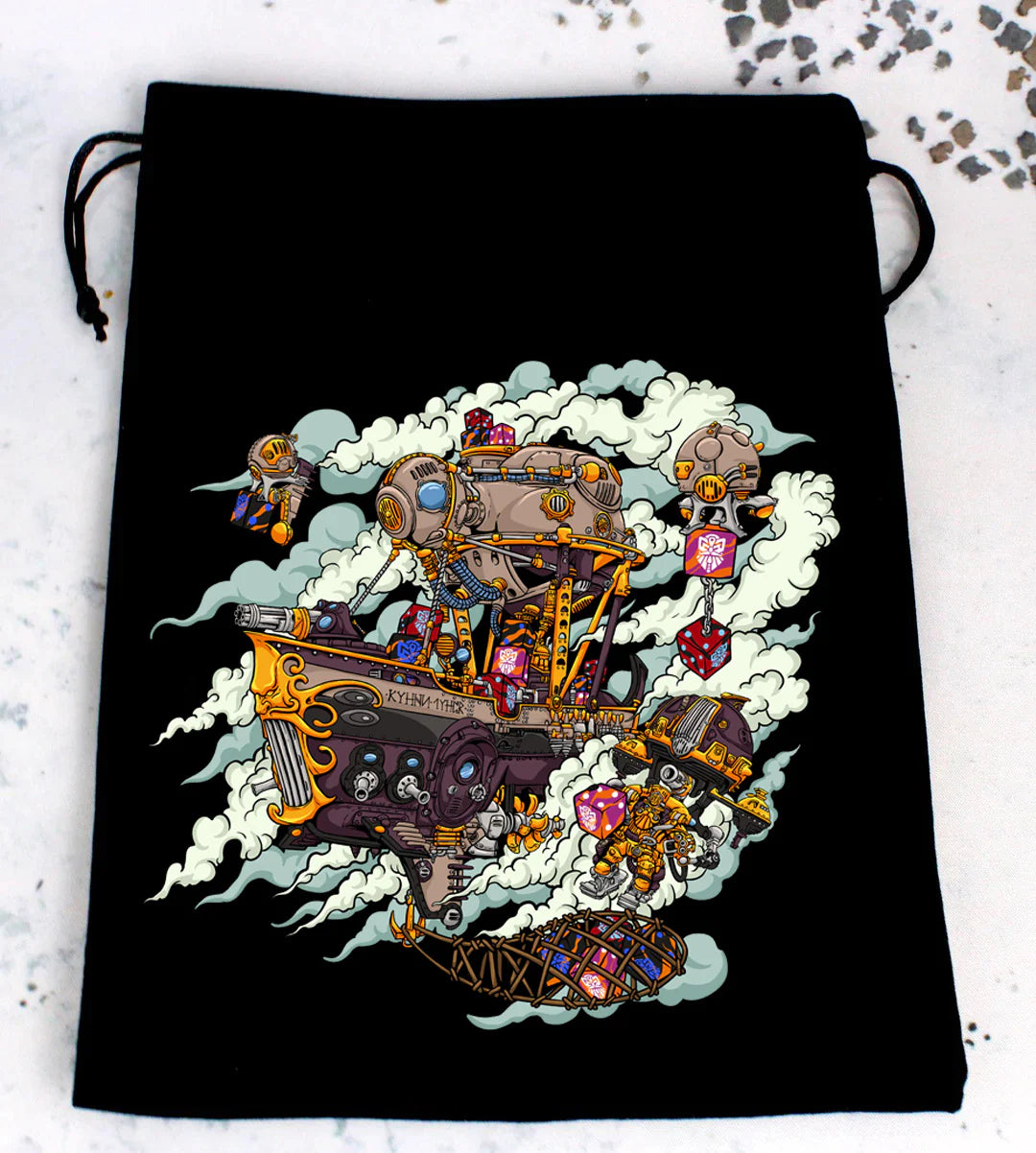 Premium Black Dice Bag | Sky Dwarves