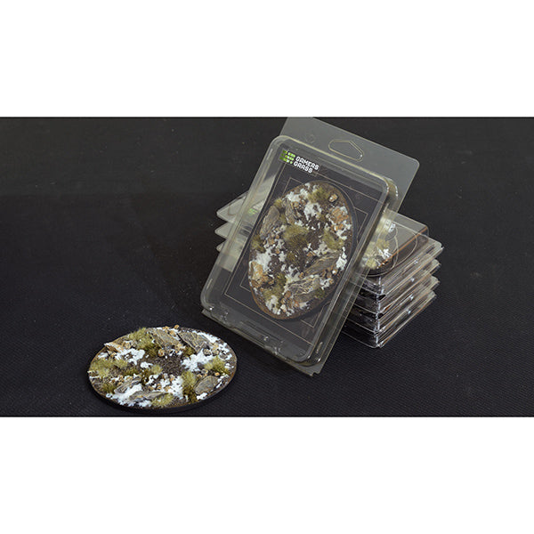 Battle Ready Bases: Winter- Oval 120mm (x1)- Oval 120mm (x1)