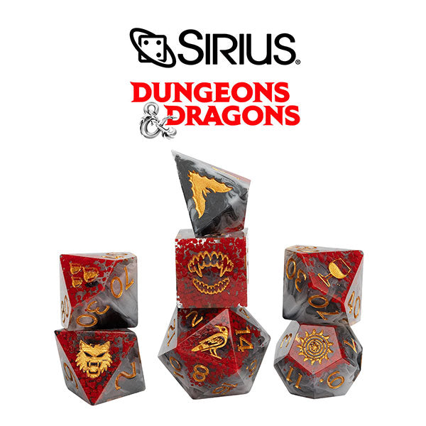D&D Adventure Dice Set: Darklord Strahd von Zarovich - Sharp-Edged Dice Set