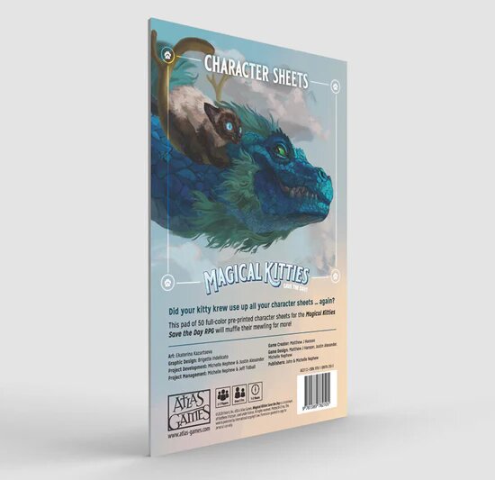 Magical Kitties Save the Day! RPG: Kitty Character Sheets