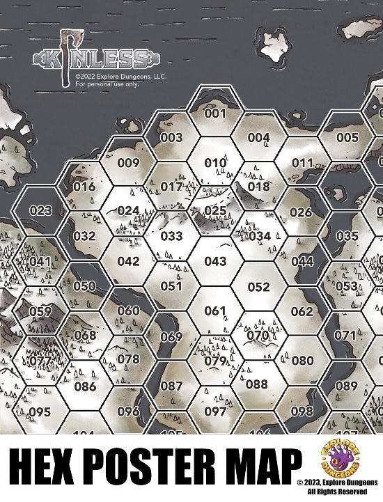 Kinless RPG: Poster Map