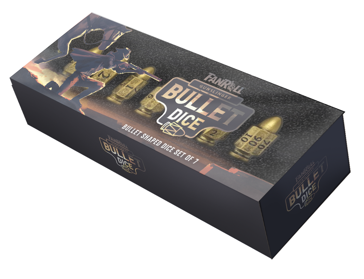 RESIN BULLET POLY DICE SET