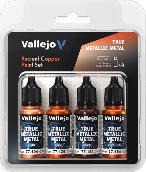 Vallejo: True Metallic Metal Ancient Copper Paint Set