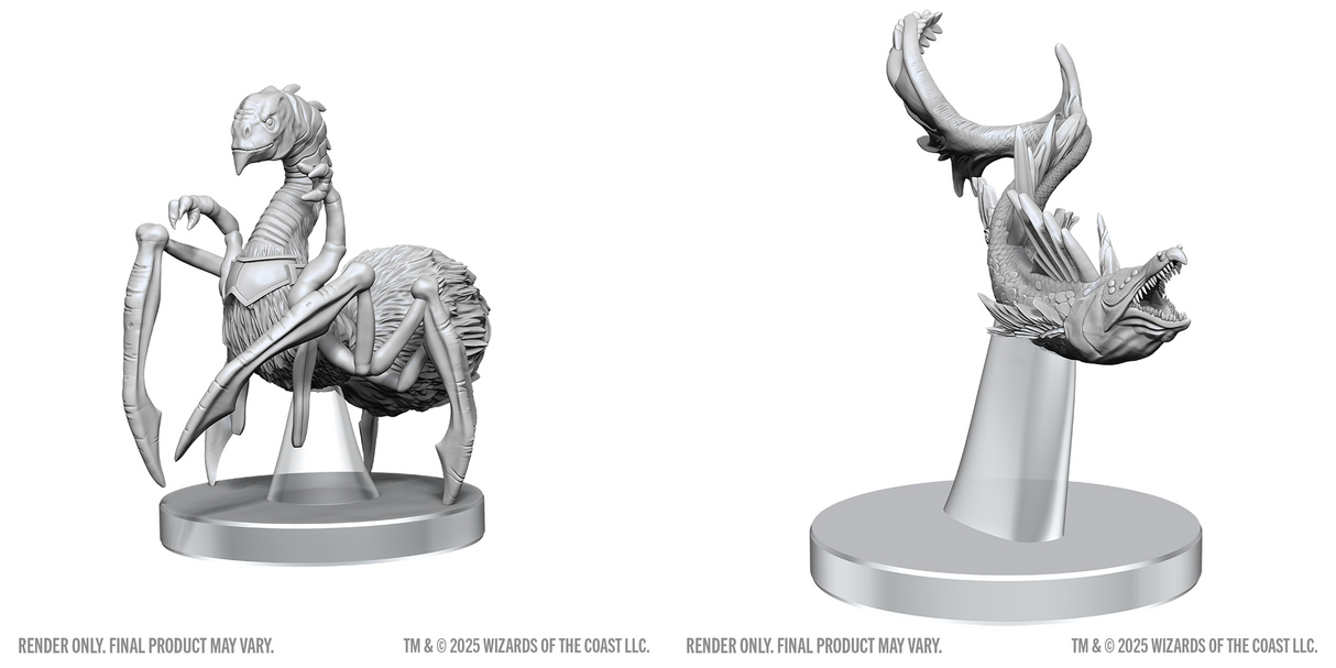 Dungeons & Dragons: Nolzur`S Marvelous Unpainted Miniatures - W28 Neogi & Space Eel