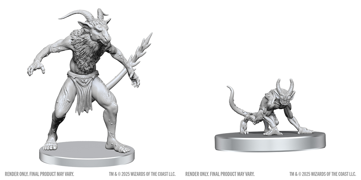 Dungeons & Dragons: Nolzur`S Marvelous Unpainted Miniatures - W28 Bulezau & Quasit