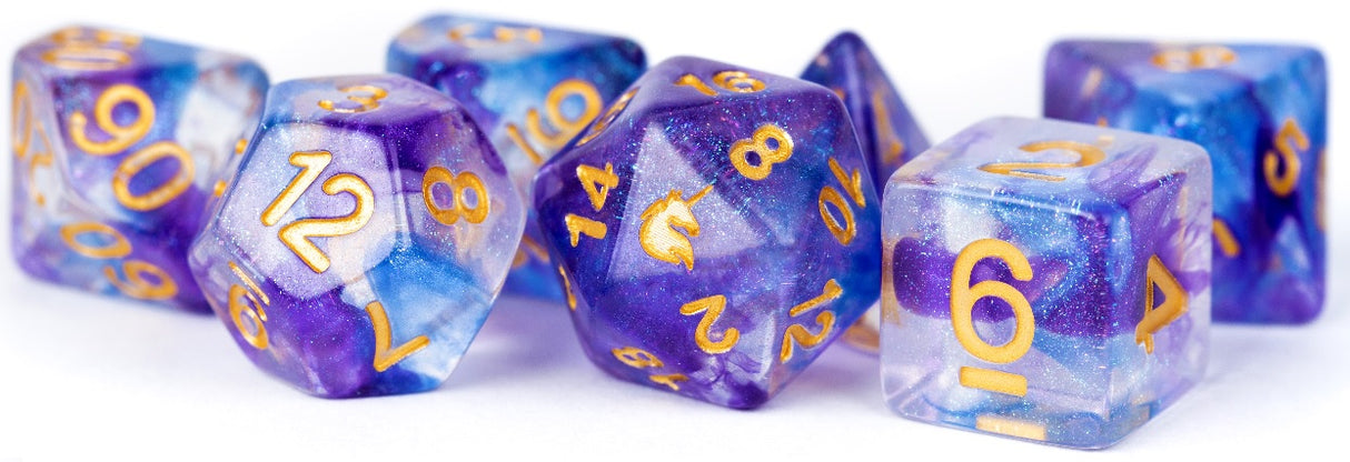 Unicorn: Resin 7 Dice Set 16mm