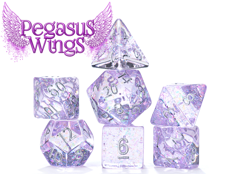 HOLOGRAPHIC DICE - PEGASUS WINGS (12)