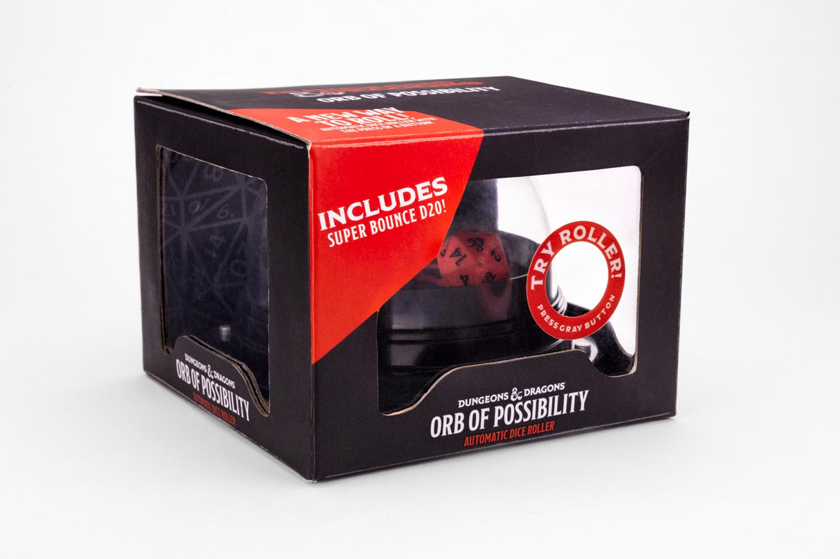 Dungeons & Dragons Orb of Possibility Dice Roller with Silicone d20