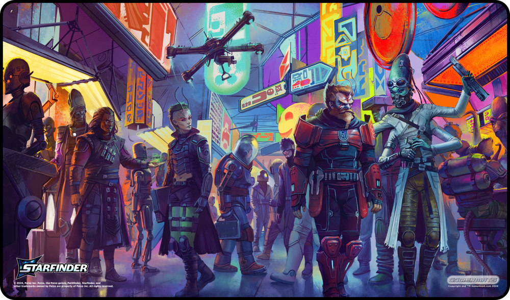 Gamermats -Ports of Call - Starfinder Playmat