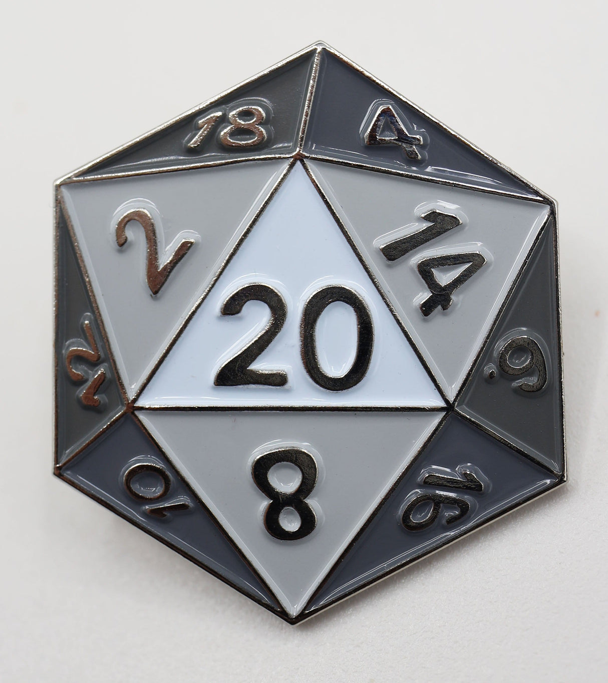 D20 Pin: White