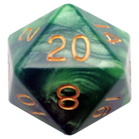 35mm Mega Acrylic d20 - Available in Multiple Colors!