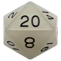 35mm Mega Acrylic d20 - Available in Multiple Colors!