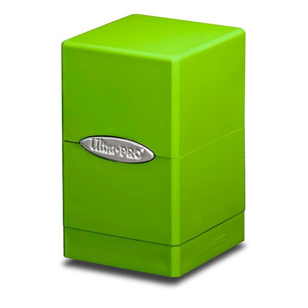 Deckbox: Satin Tower 100+ Solid- Green, Lime