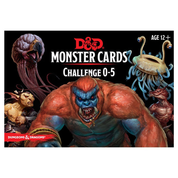D&D RPG: Monster Cards - Challenge 0-5 Deck