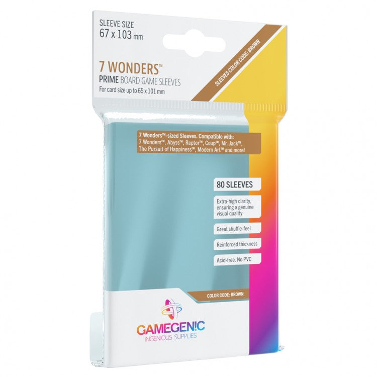 PRIME Sleeves: 7 Wonders (Brown)