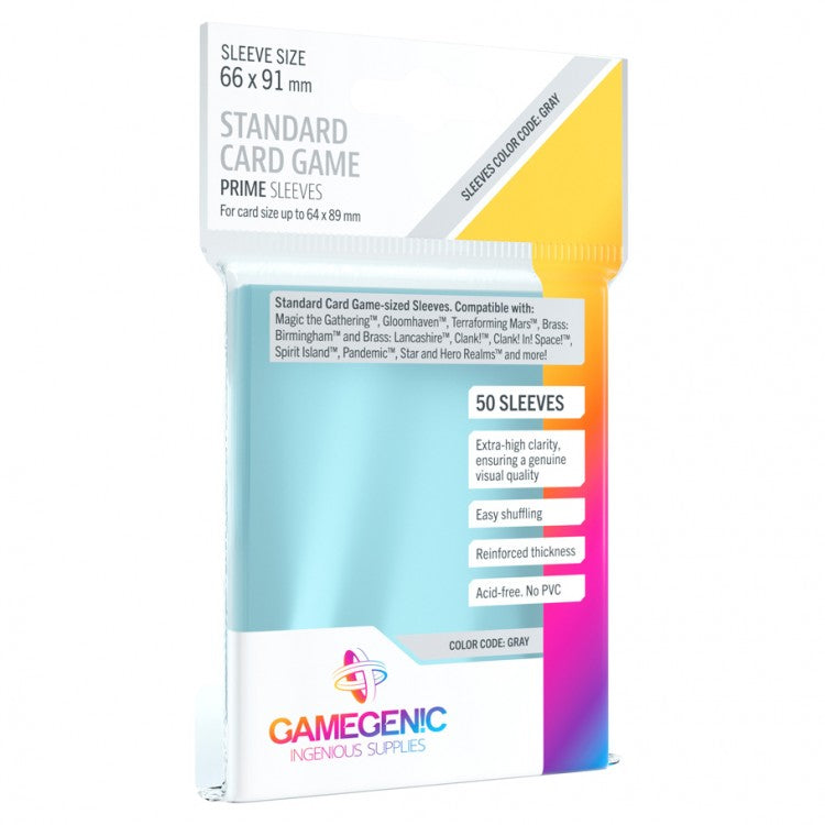 PRIME Sleeves: Standard Card Game (Gray)