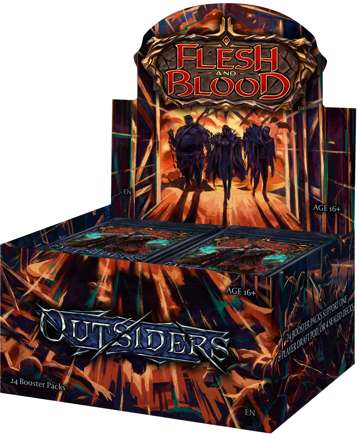 Flesh and Blood TCG: Outsiders Booster Display (24 Packs)