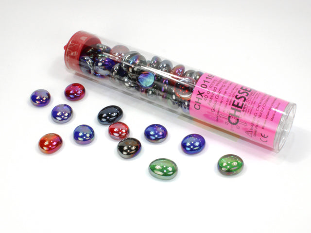 Chessex Glass Stones in 5.5` Tube (40)