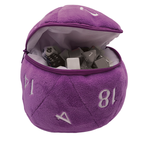 D20 Plush Dice Bag