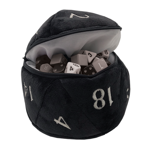 D20 Plush Dice Bag
