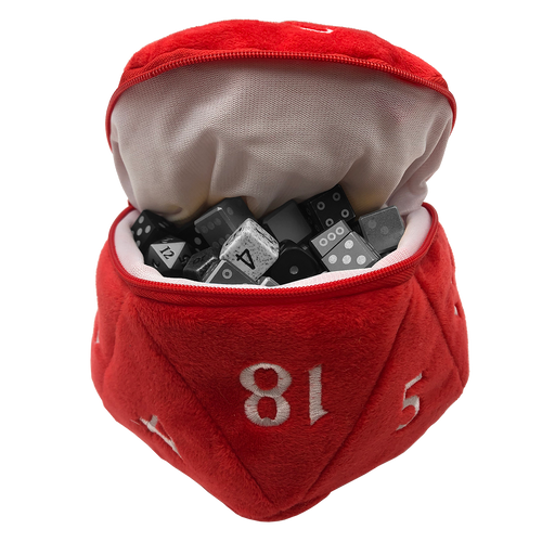 D20 Plush Dice Bag