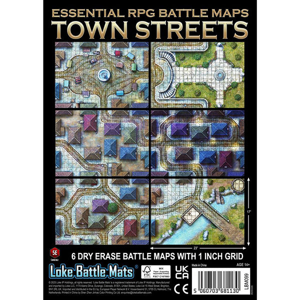 Battle Mat: Essential RPG Battle Maps Town- Streets