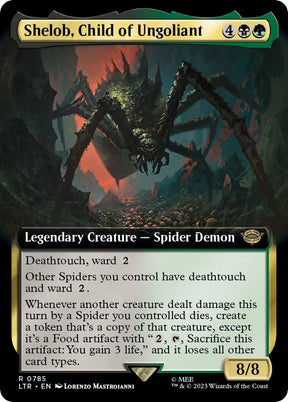 Shelob, Child of Ungoliant (Extended Art) (Surge Foil)