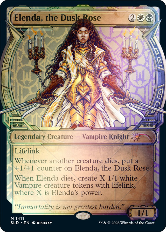 Elenda, the Dusk Rose (Rainbow Foil)