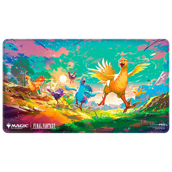 Playmat: MTG Holofoil- Final Fantasy- Chocobo Bundle Art