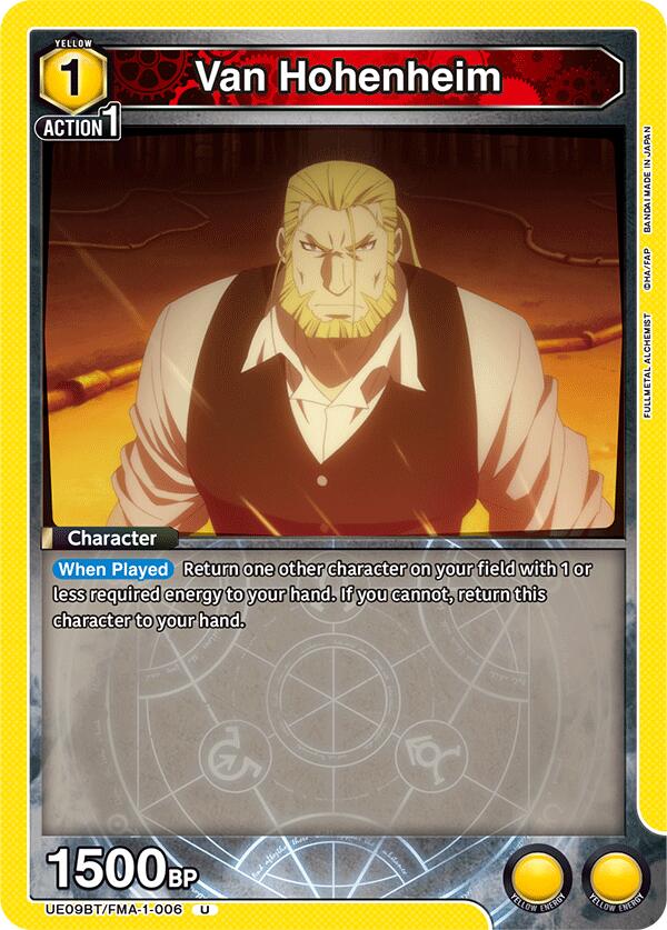 Van Hohenheim [UE09BT - UE09BT/FMA-1-006]