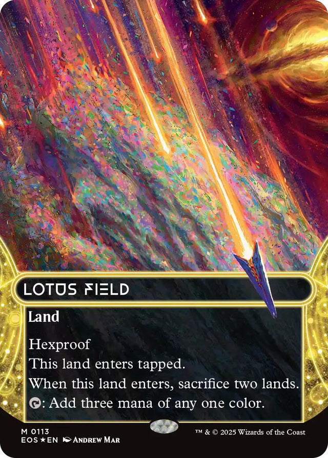Lotus Field (0113) (Borderless) (Galaxy Foil)