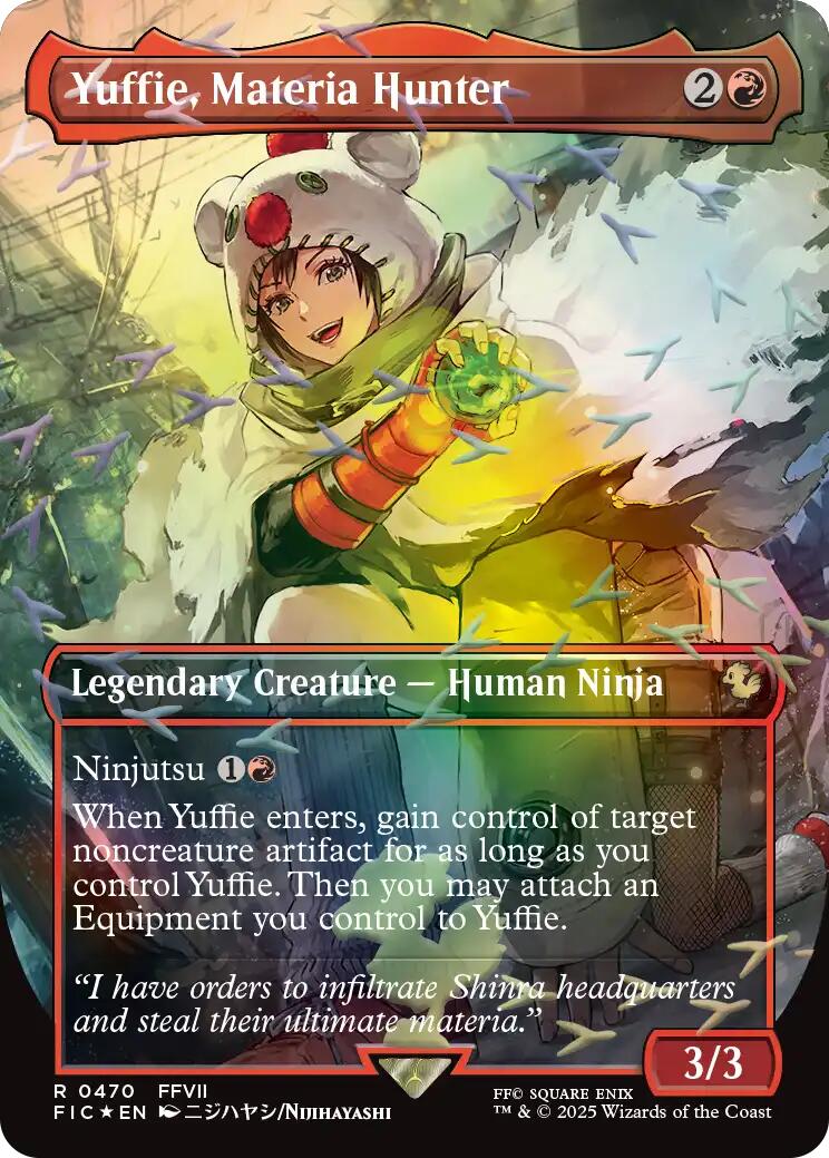 Yuffie, Materia Hunter (Borderless) (Chocobo Track Foil)