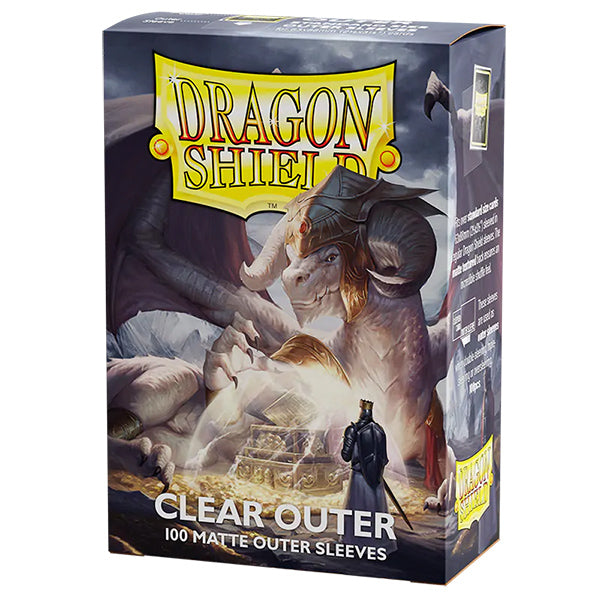 Dragon Shield Sleeves: Standard- Matte Outer Sleeves - Clear (100ct.)