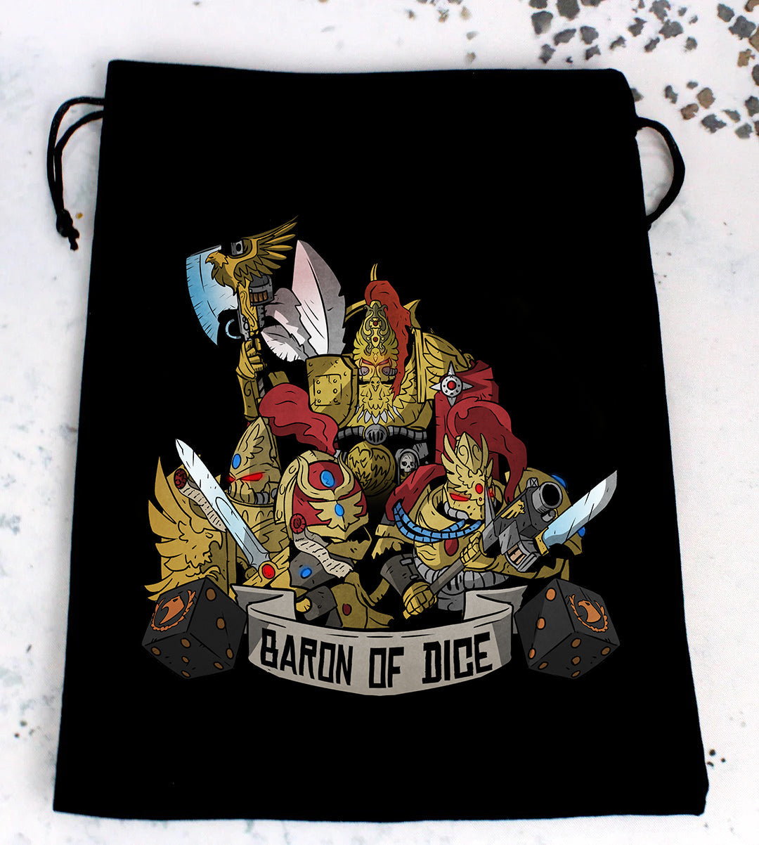 Premium Black Dice Bag | Goldend Warriors