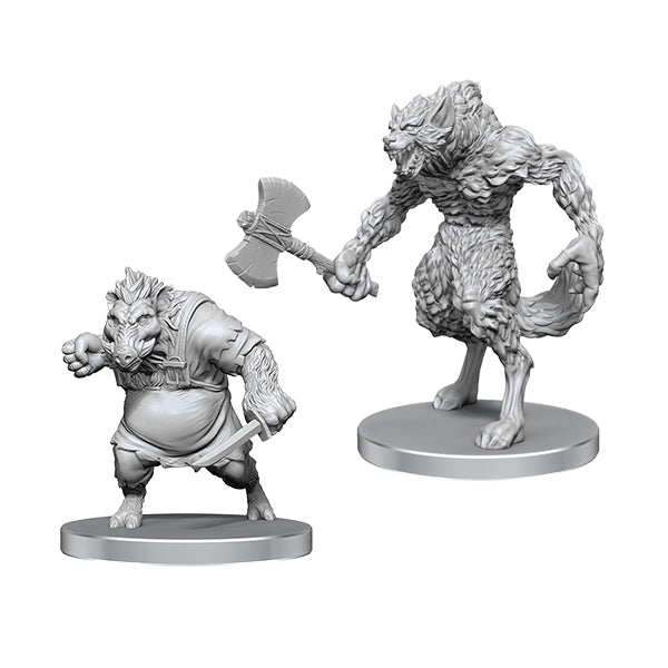 Pathfinder Battles Deep Cuts Miniatures: Wave 26- Werewolf & Wereboar