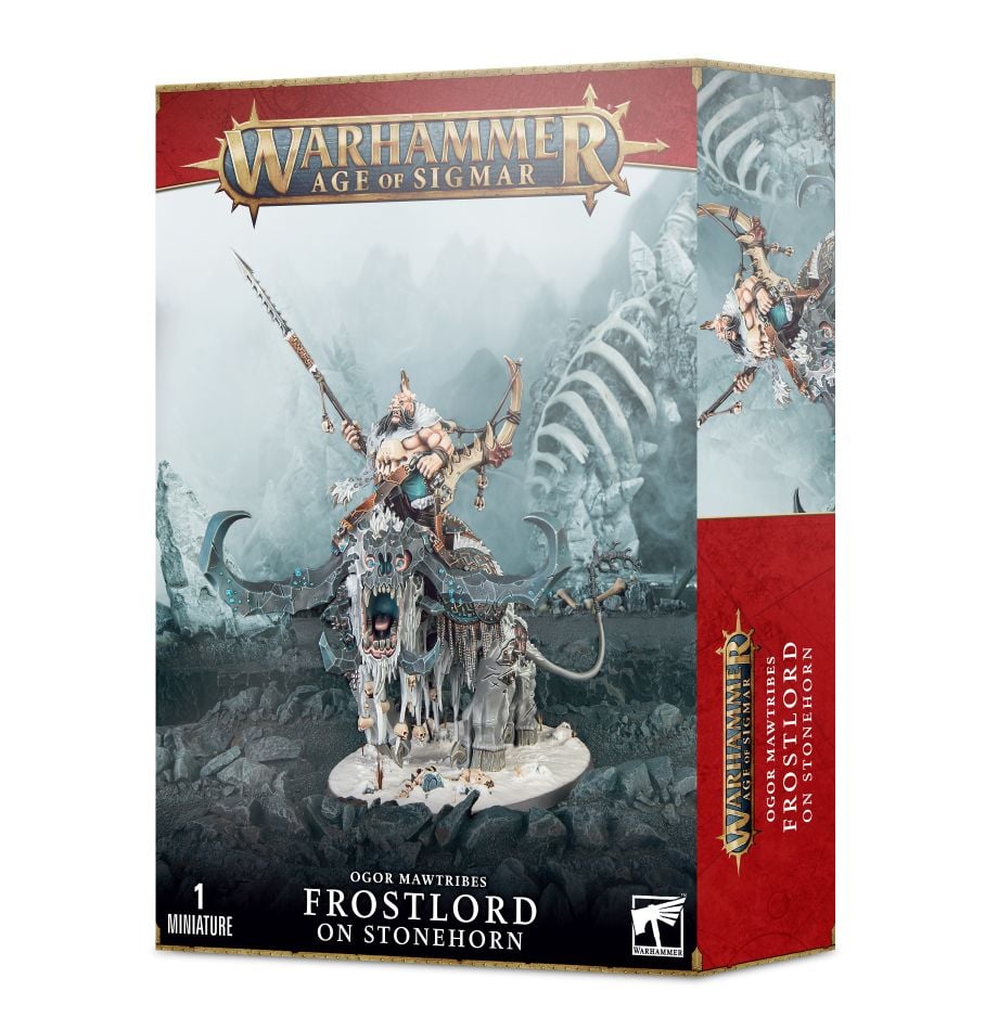 Games Workshop Orgor Mawtribes: Frostlord on Stonehorn